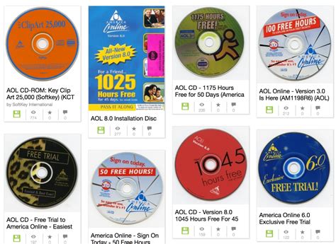 AOL cd rom collection